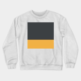 Solid colors yellow and gray Crewneck Sweatshirt